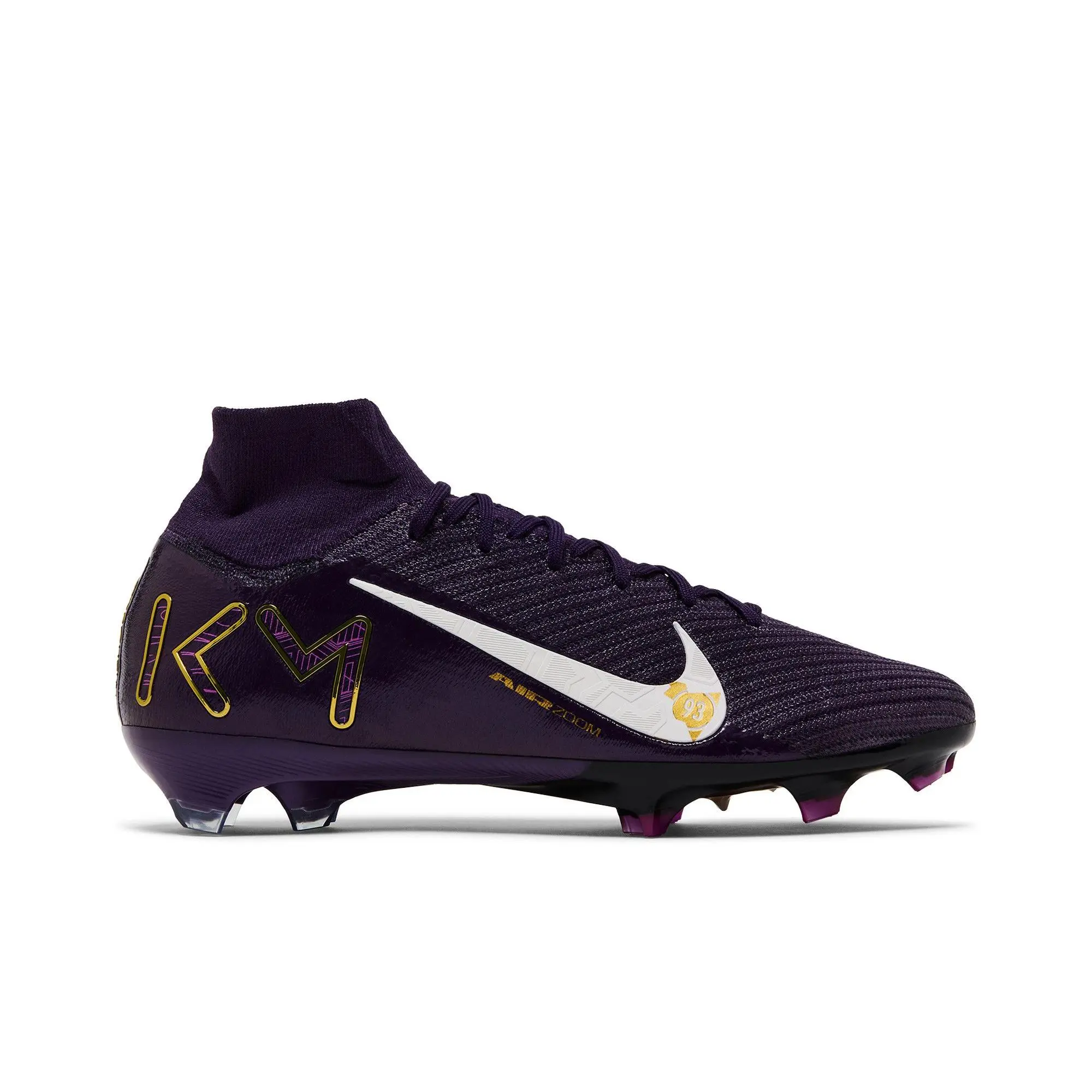 Kylian Mbappé x Nike Zoom Mercurial Superfly 10 Elite FG 'Grand Purple' (Unisex) Grand Purple/Pale Ivory football boots FQ8692 500