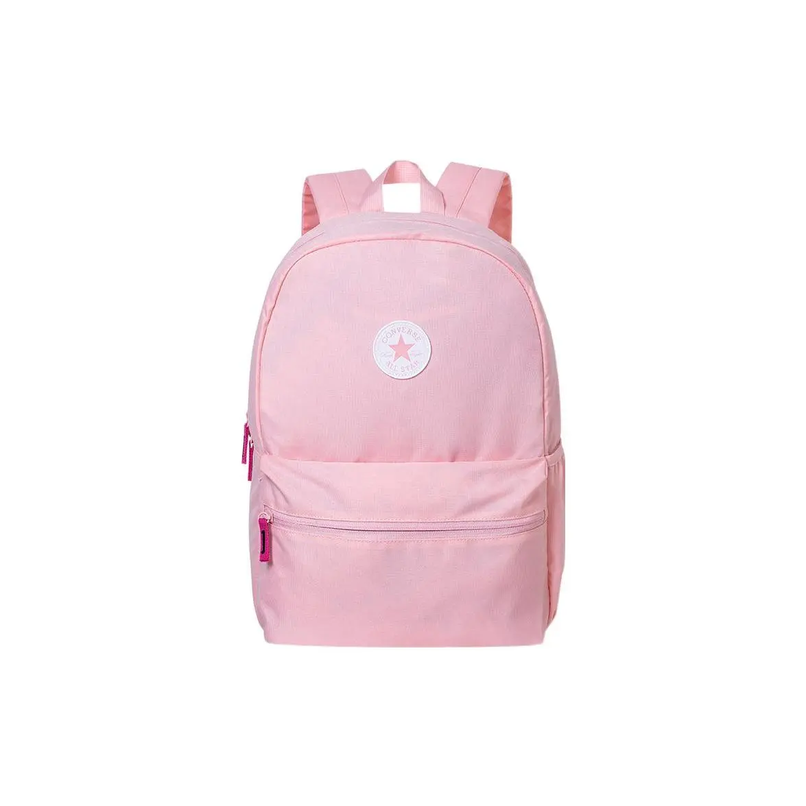 Converse 17L Sporty Casual Zippered Backpack with Adjustable Straps for Women – Polyester, Pink