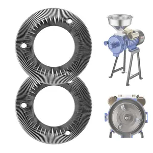 【DealsForYouDays】VEVOR 2PCS Grinding Sheets for Electric Grain Mill Grinder, Cast Iron Dry Grinding Discs, Replacement Grinding Plates Compatible with VEVOR GM-001, GM-002, GM-003 Corn Spice Mill Grinder