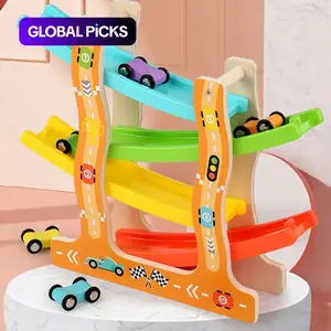 Wooden Race Track Car Toy, 1 Box Colorful Race Track Car Toy, Montessori Educational Toy for Kids, Perfect Gift for Holiday & Birthday #TOP PICKS