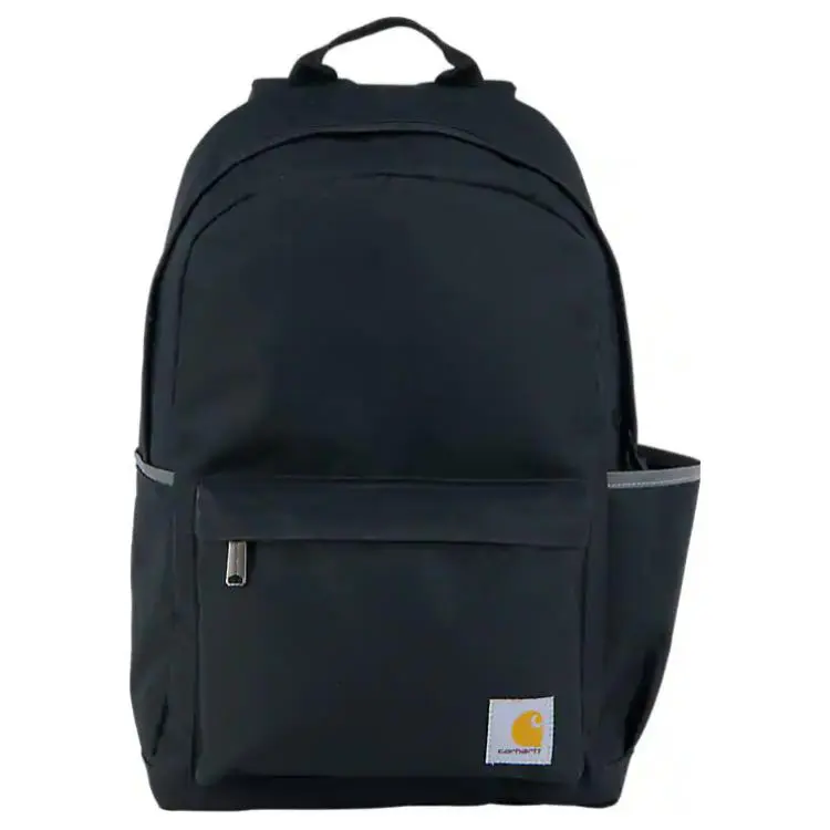 Carhartt Polyester Backpack for Men and Women, Zippered Casual Style in Black