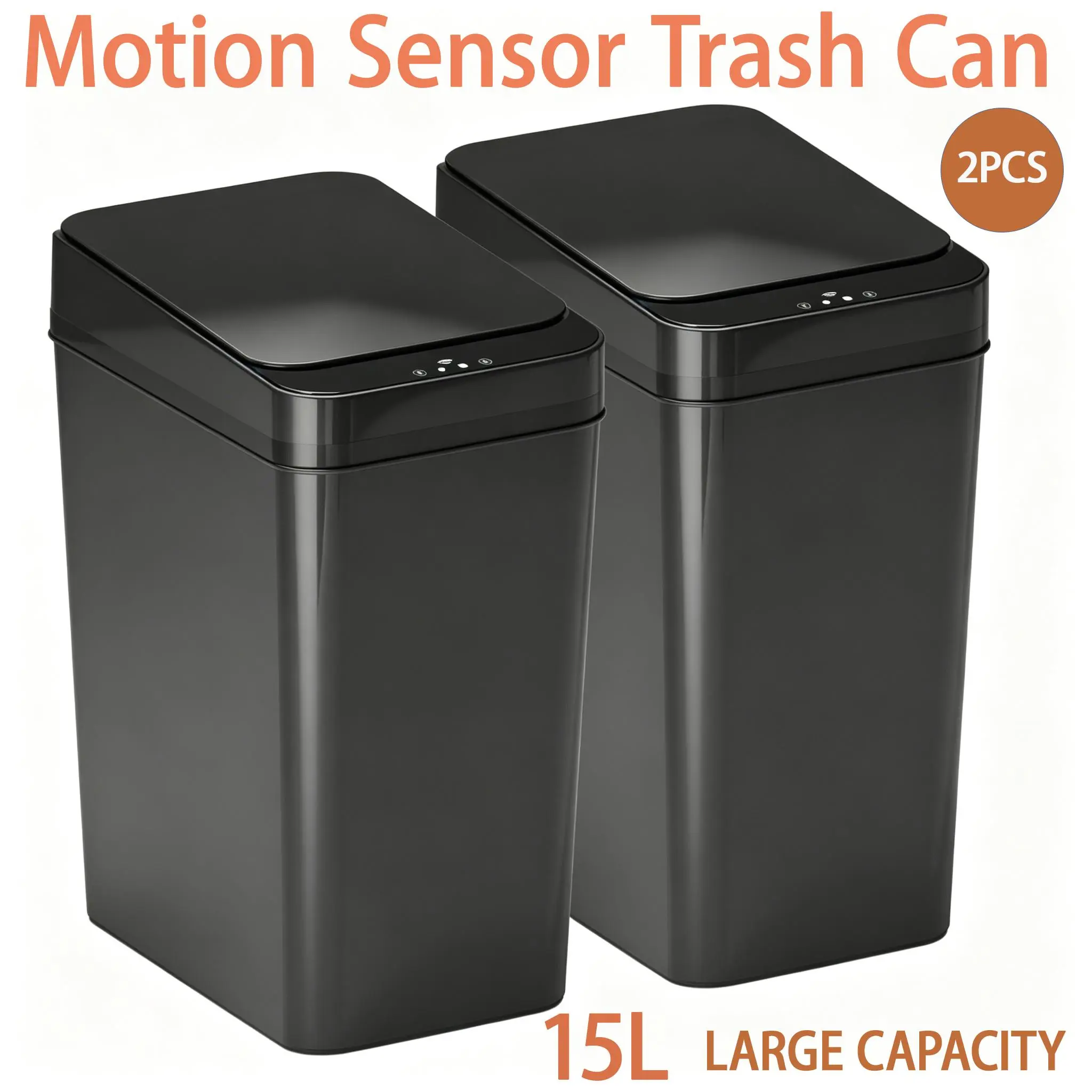 Automatic Water Resistant Waste Bin for Bathroom, Office, Bedroom Minimalist Nordic Style, Space-Saving Multifunctional Household Goods Eco-Friendly Home Supplies