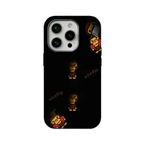 Chibi-style Bape ape-head film-style phone case—compatible with iPhone 12 through 17. Features a slim, smooth-touch, scratch-resistant, and durable design; the perfect gift choice.