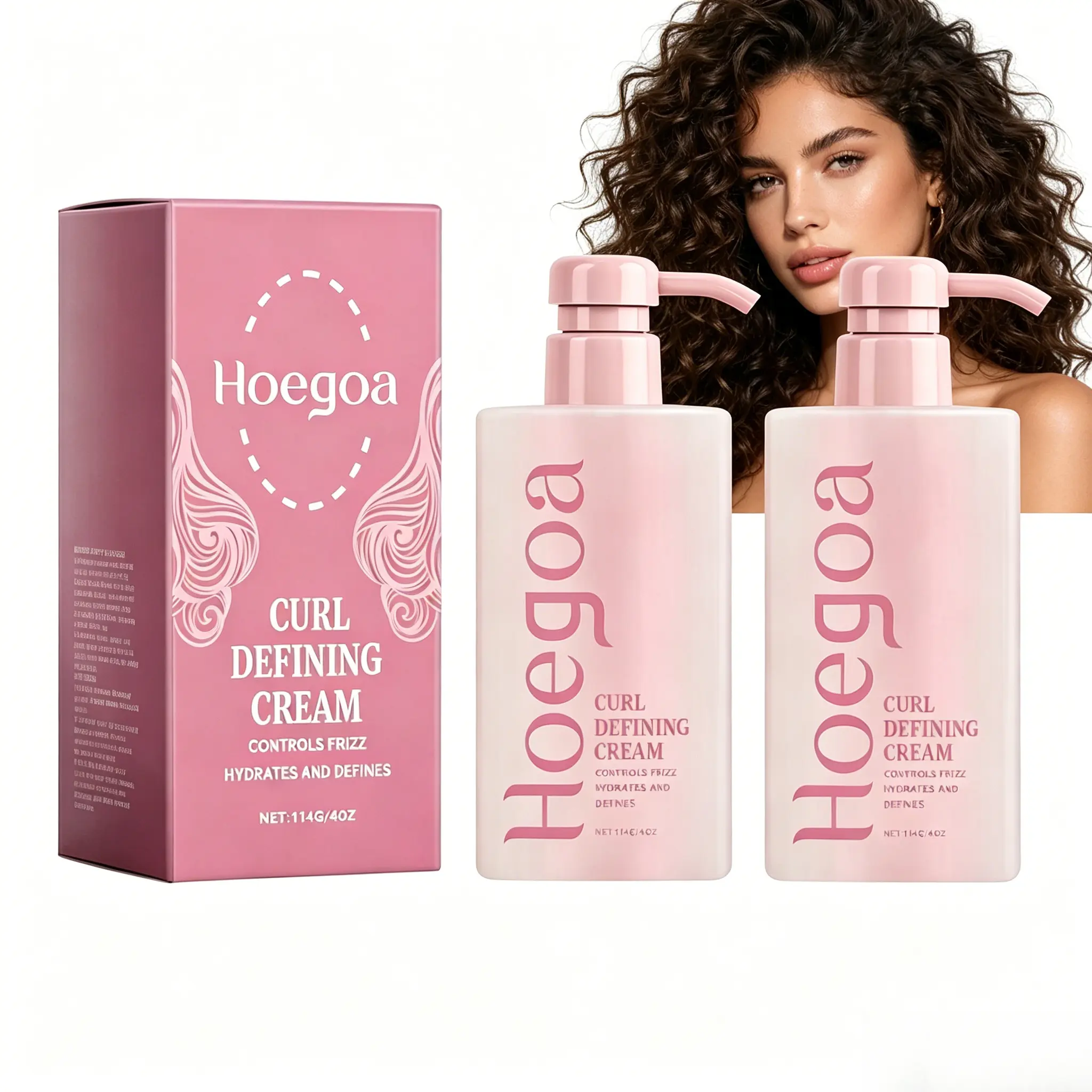 2/3pcs 114g Hair Curling Setting Cream for Bangs and Wavy Hair, Hydrating Moisturizing Care, Creates Voluminous Fluffy Look, Delicate Natural Gloss, Mild Hold Styling Product for Everyday Hair Shaping