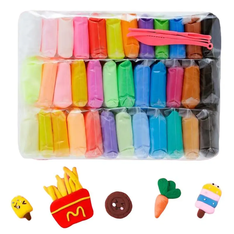 36-color Polymer Clay, 1 Set DIY Making Clay Supplies, DIY Molding Clay, Art Crafting Kit, Clay Modeling Tool for Teens, Creative Craft Kit, Craft Materials
