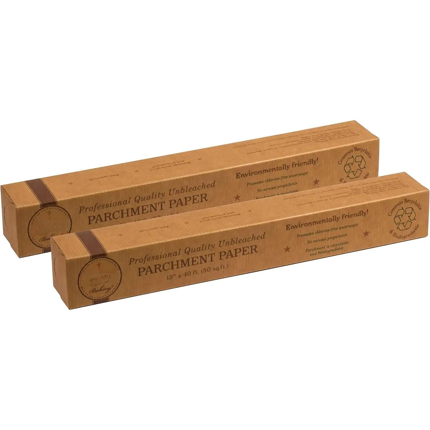 Non-Stick  Paper, Professional Quality, 50-Square-, Set of 2, Unbleached