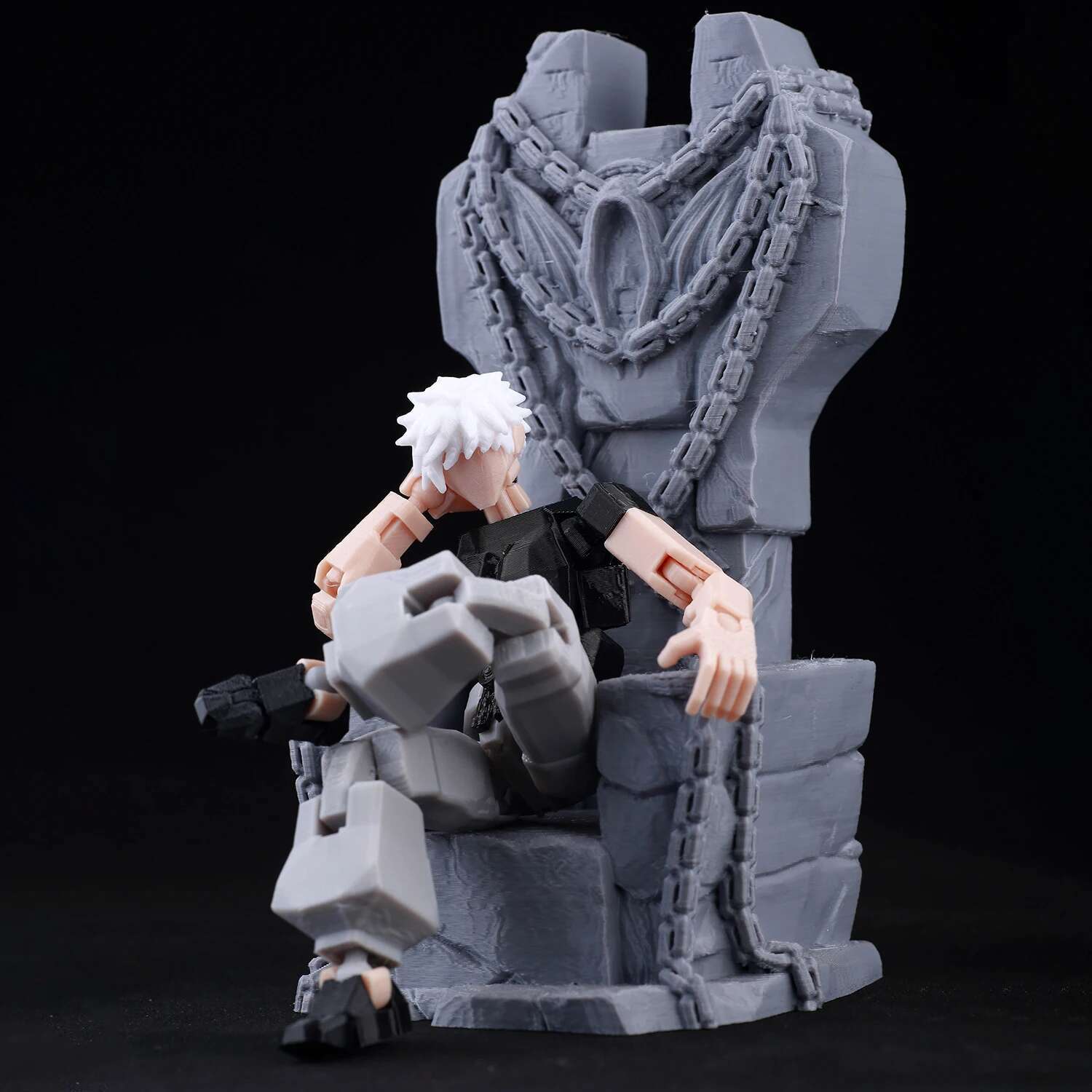 9L3D Printed Jujutsu Kaisen 3D Mini Figures, Satoru Gojo & Geto Suguru Action Model, Anime PVC Collectible Statue, Gift for Fans