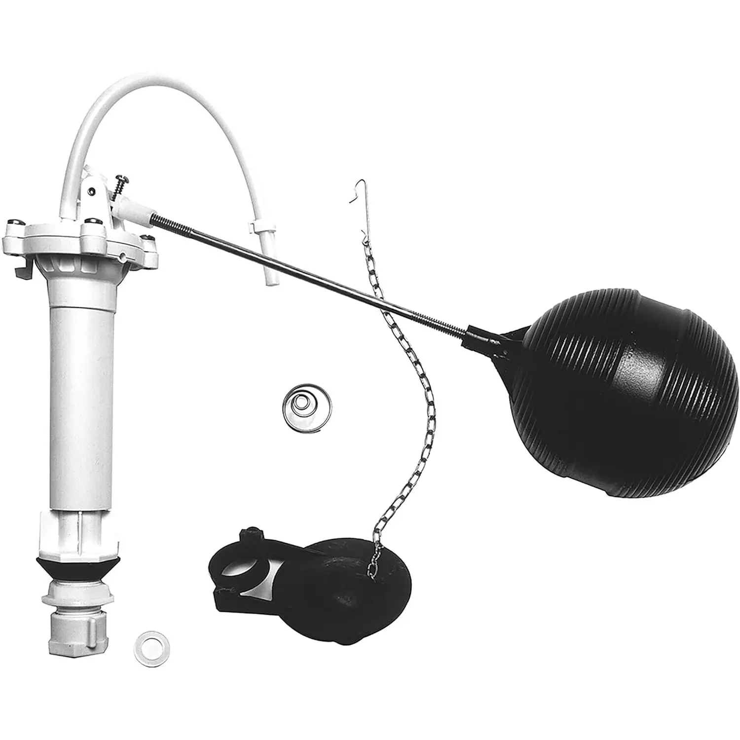 (80816) Complete Toilet Repair Kit for Leaky Bathroom Toilets, Includes Fill Valve, Flapper, Rod, Float Replacement