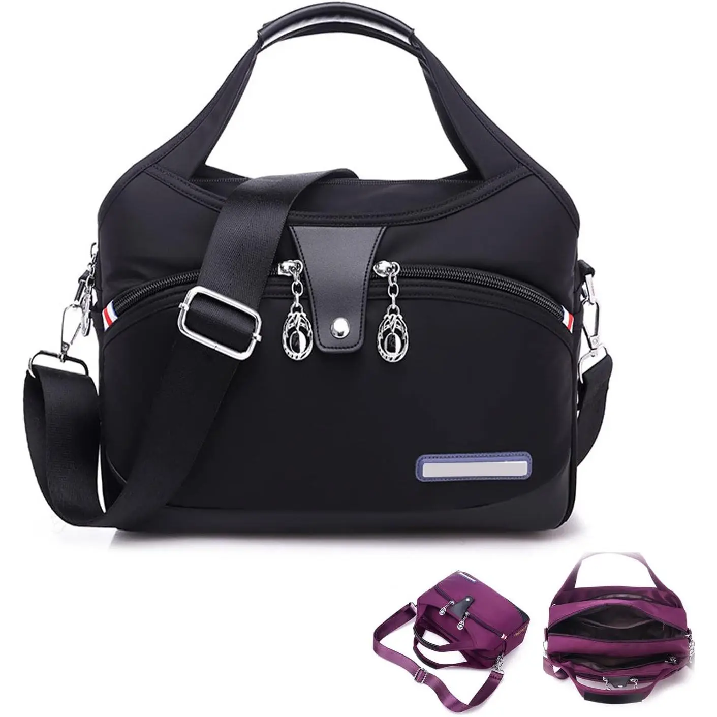 Crossbody Bag, 2023  Women  Anti  Multi-pocket Oxford Cloth Crossbody  Bag Handbag Purse.