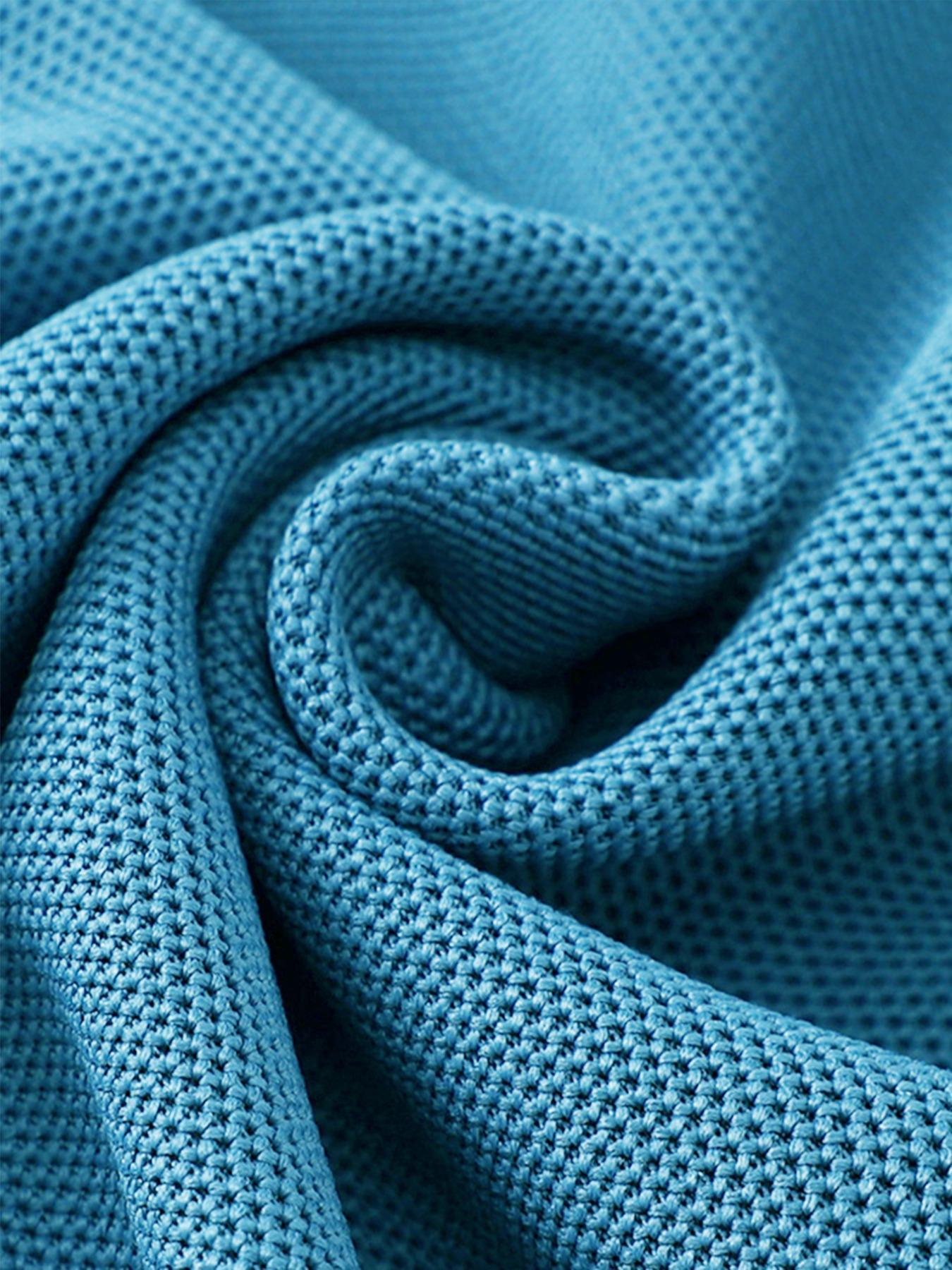 Men's Regular Fit Letter Print Contrast Trim Polo Shirt Skull Rabbit, Casual Short Sleeve Half Zip Top for Summer, Fashion Men's Clothes for Daily Wear, Tropical