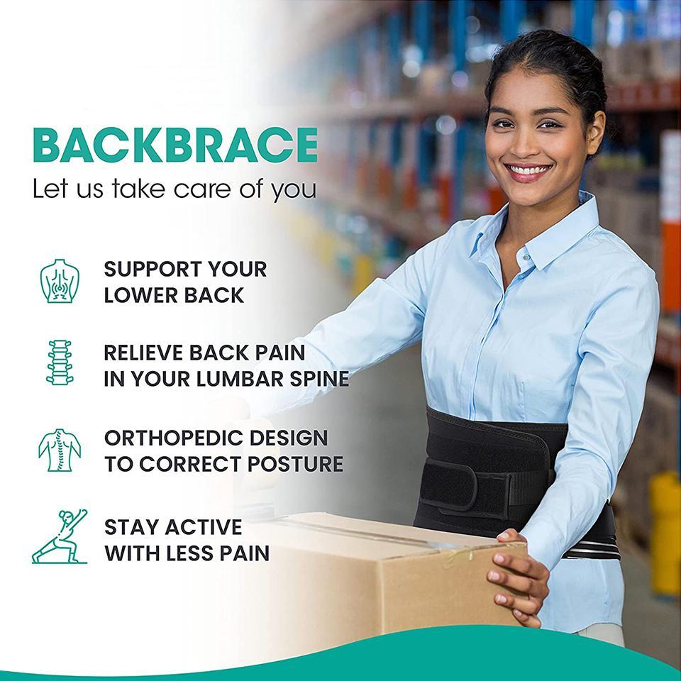 Back Braces for Lower Back Waist Belt with 6 Stays Breathable Lumar Belt for Men Women Work Waist Girdle Support Healthcare SpringStatements