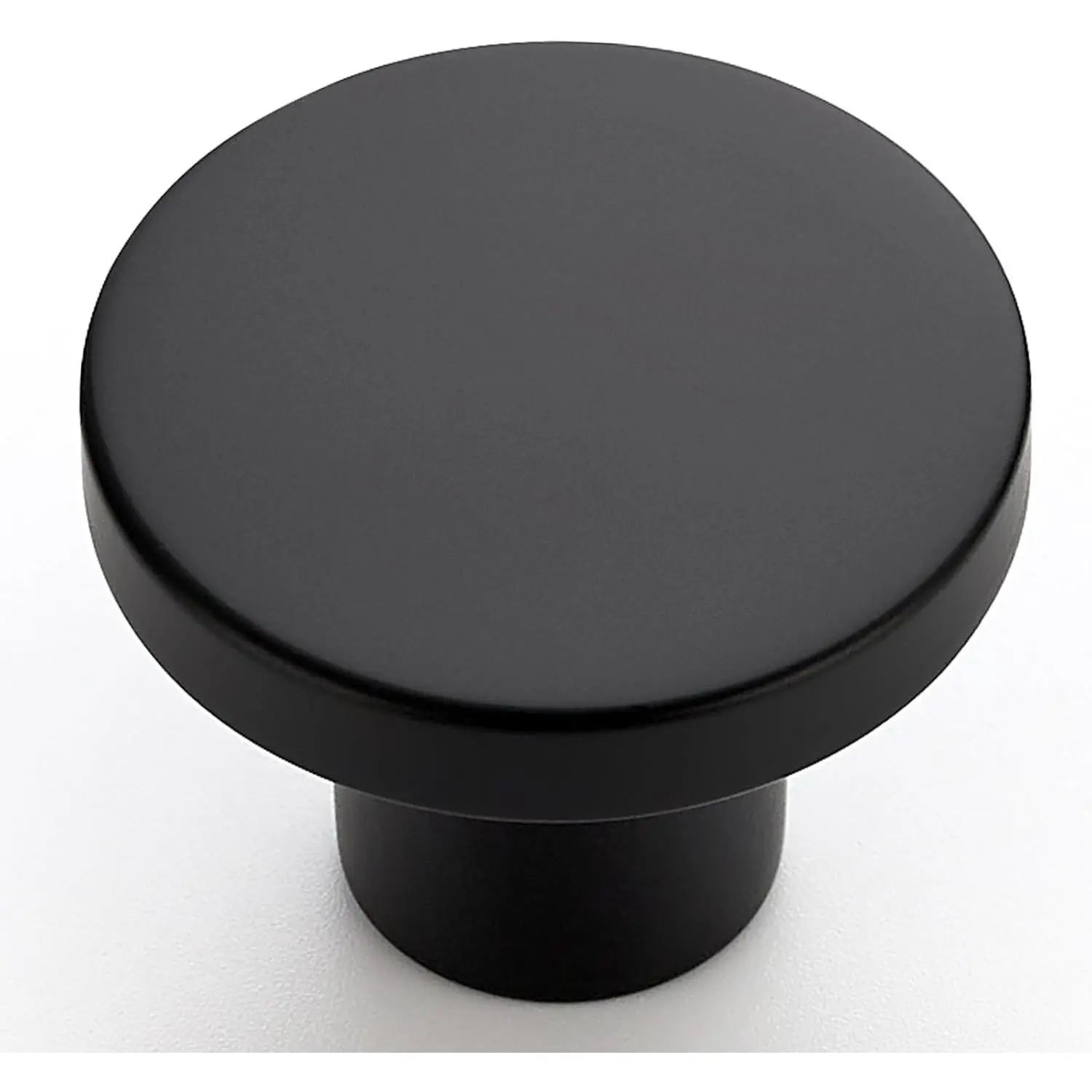 10 Pack Black 1-1/5 Inch Round Drawer Knobs for Kitchen Cabinets Dressers & Closet Doors
