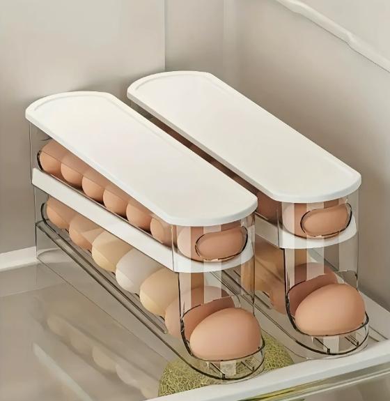 EverydayEase Stackable Bins - Durable Home Goods for Organized Living - Vertical Precision Design - Secure-Fit Lids - Minimalist Storage Solution space-saving organizer house