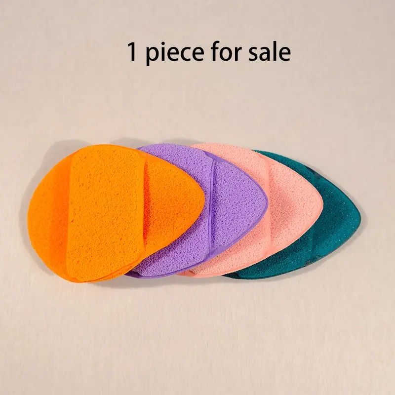 Glove-Style Face Cleansing Sponge, Expands When Wet, Soft Skin-Friendly Makeup Remover, Single Piece, Ideal for Facial Cleaning