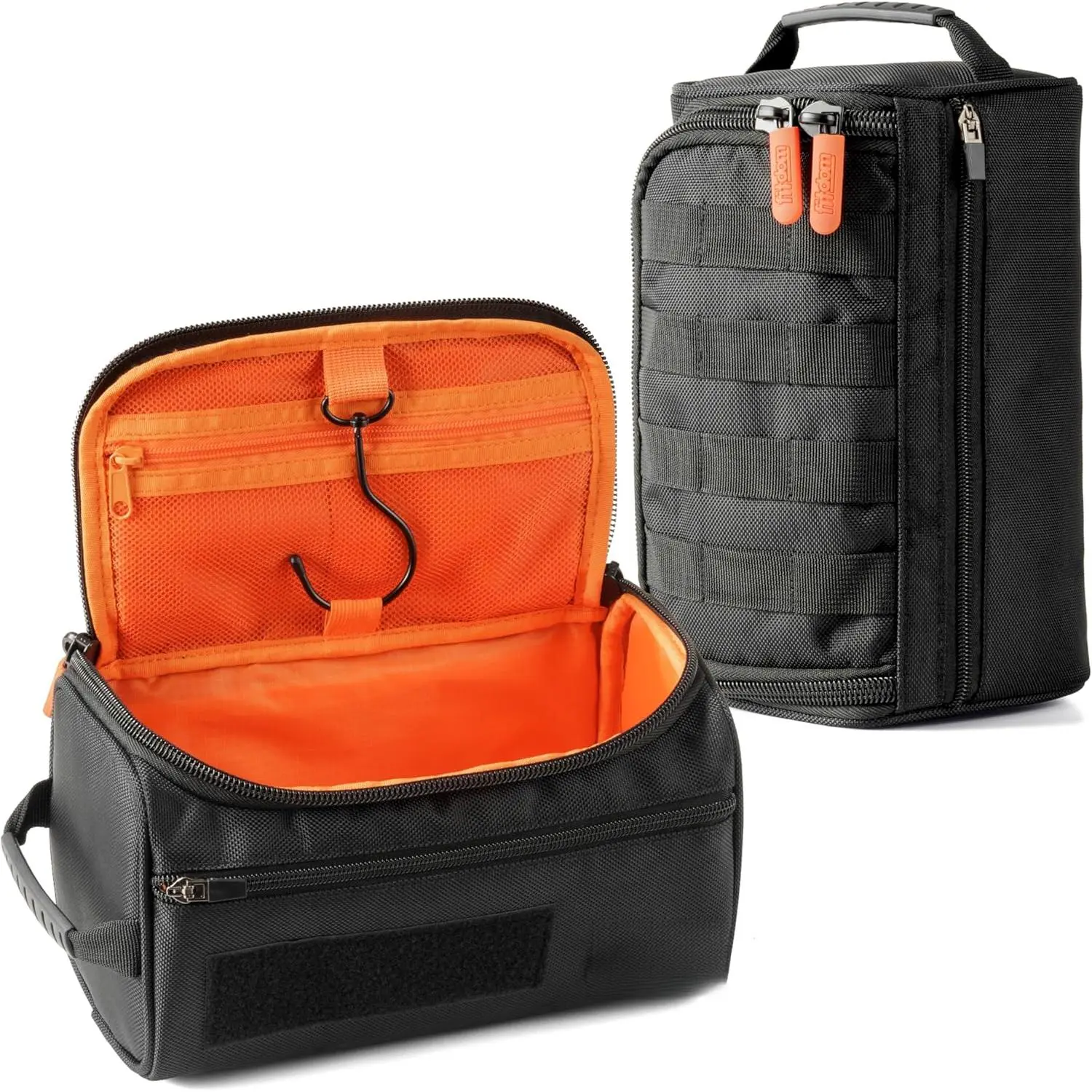 Men's Hanging Toiletry Bag Tactical Multi-Purpose Storage Bag.Perfect for travel and storage.Suitable for storing various cosmetics, hair clippers, toothbrushes, shaving supplies, and toiletries.The best overnight storage tool