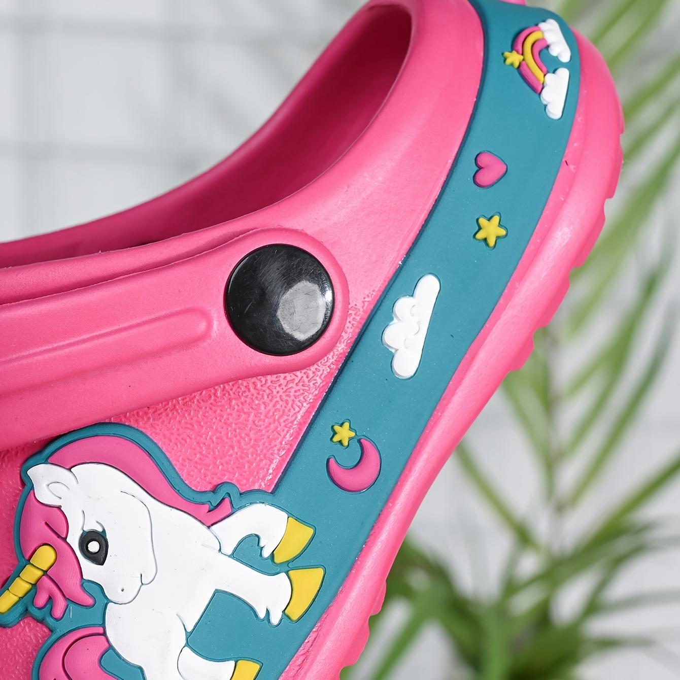 Cute Cartoon Kids' Slippers |     Refreshing & Breathable Lightweight & Wear-Resistant EVA Clogs for Boys and Girls, Summer Sandals, Fashionable & Versatile, Hollow Design, Slip-On Closure