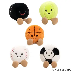 Mini fun ball-themed plush toys with feet for baseball,tennis,basketball,and soccer.Various ball-themed items can be used as bag charms,decorations,or decorative pieces.Ideal as everyday gifts,birthday presents,or holiday gifts for sports enthusiasts.