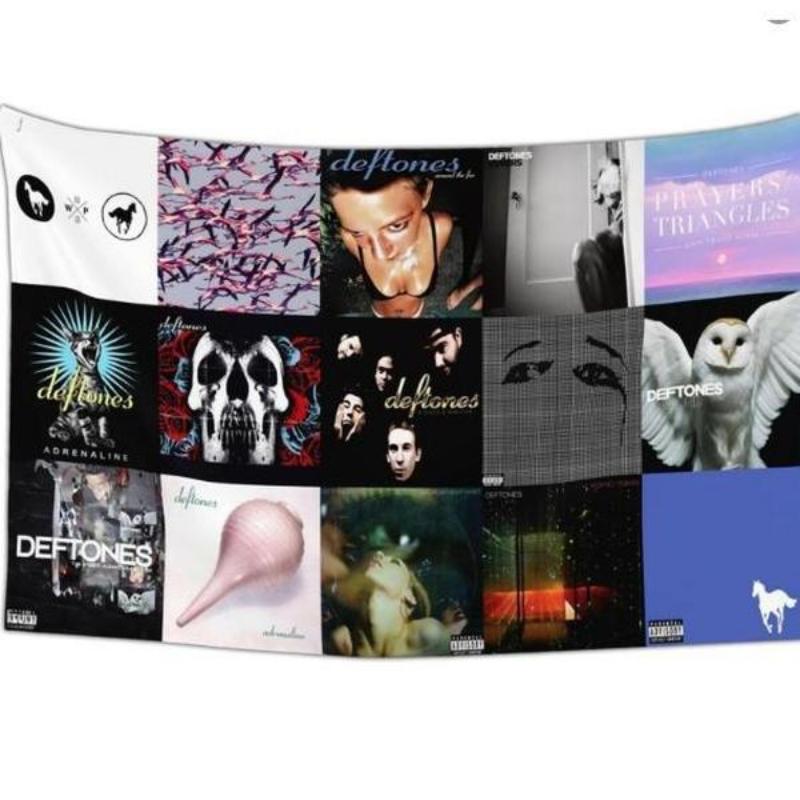Deftones Flag Tapestry Poster Banner 3x5 Ft Funny Flags for Teen Girls Room Bedroom College Dorm Meme Flags Man Cave Wall Art Decor Gifts