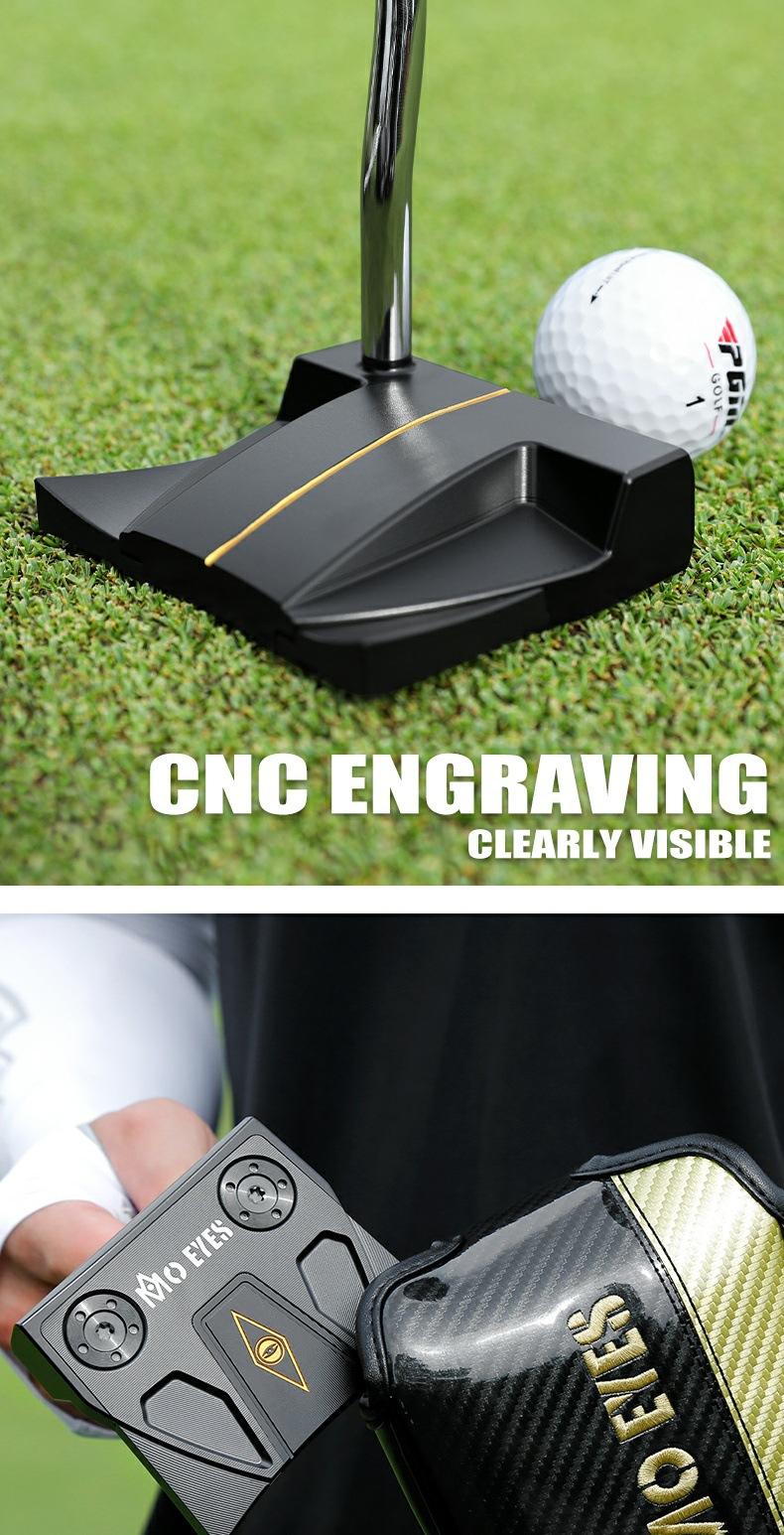 MO EYES Golf Putter - Men's Single Club (S20C Soft Iron Forged) - High Stability Model