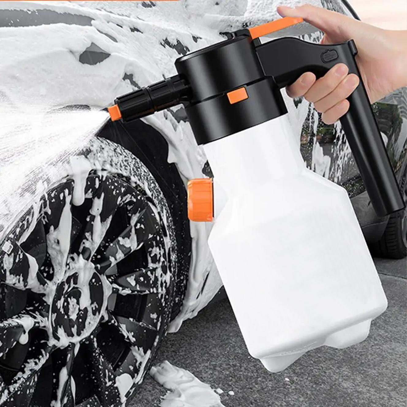 2L Electric Foam Gun with 70° Wide Spray Angle, Multi-Functional Large Capacity Battery for Car, Kitchen, Home Cleaning Foam Sprayer