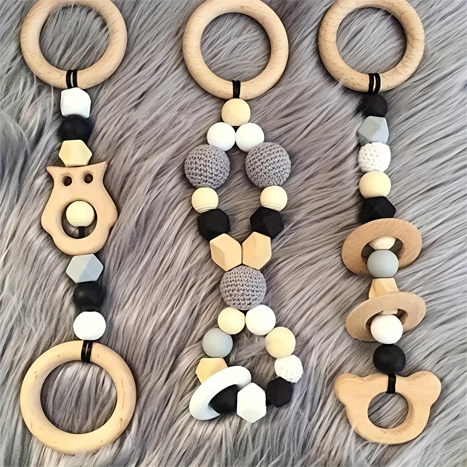 Natural Wooden Circle, Round, 5 Counts/set Wooden Circle for DIY Craft, DIY Wooden Accessories for Crafts Tassels Fringe Rings