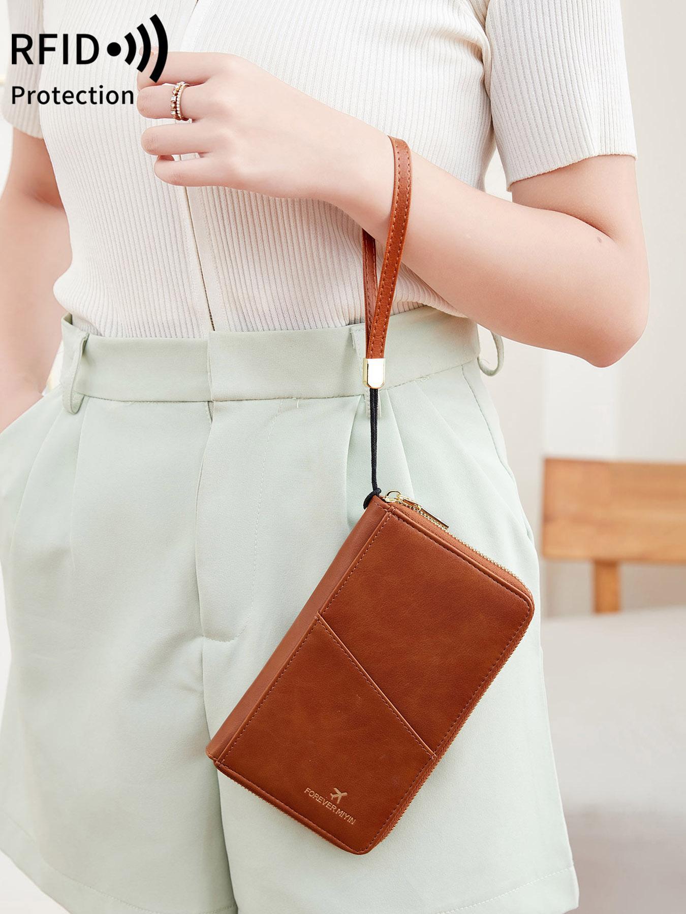 Passport Case with Pen Holder, Large Capacity Passport Holder, Travel Document Organizer, Passport Wallet, Passport Cover for Women & Men