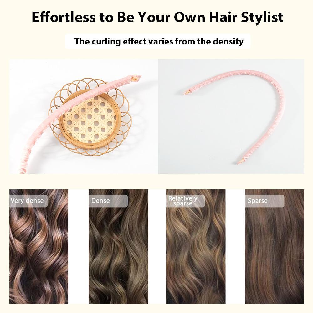 Heatless Hair Curler, 1 Set Sleep Hair Curler & Hair Clips, Heat Free Curling Iron, Hair Styling Tool for Women & Girls, Heatless Curlers