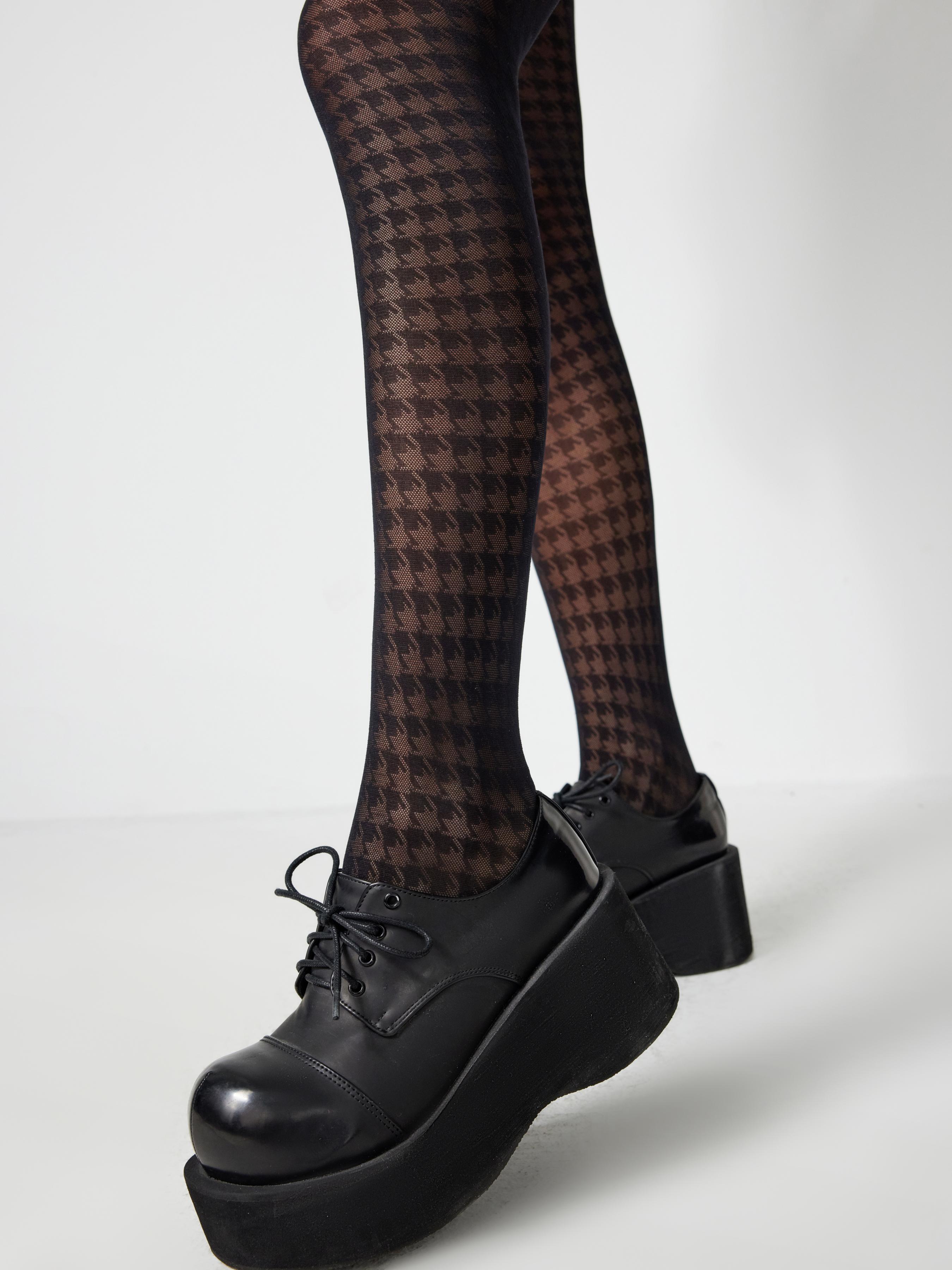 Cider [one-size] Houndstooth Pattern Tights