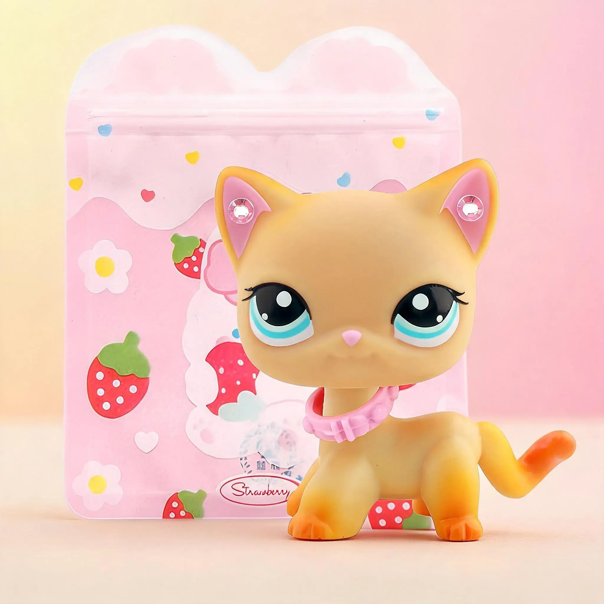 Mini Pet Shop Shorthair Cat Collectible Dolls, Cute Accessories, Ideal for Birthday, Christmas, Halloween Gifts, Lps Shorthair Cat Collection