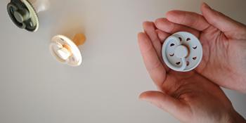 SilkySoft Silicone Baby Pacifier 4-Pack Snowflake Dream |   Made in Denmark |   BPA-Free (0-6 Months)