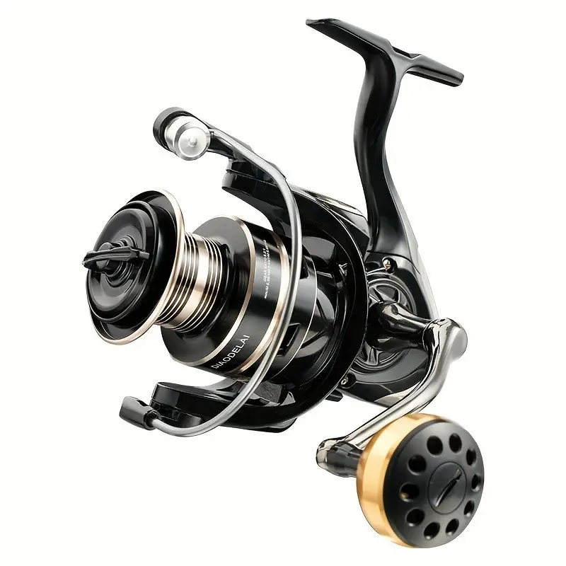 26lb Strong Brake Gold Fishing Reel, 2000-7000 Series, Metal Line Cup, Smooth Casting, Left/right Hand Swap, High Performance