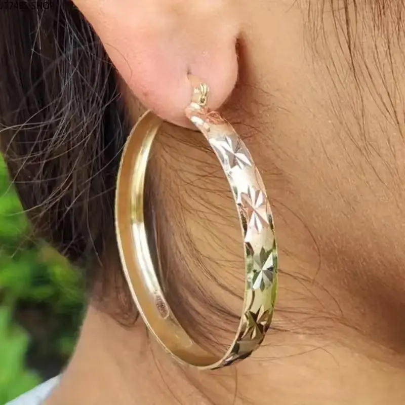 Exaggerated Textured Drop Earrings for Women, 3-Color Design Eye-Catching Statement Jewelry