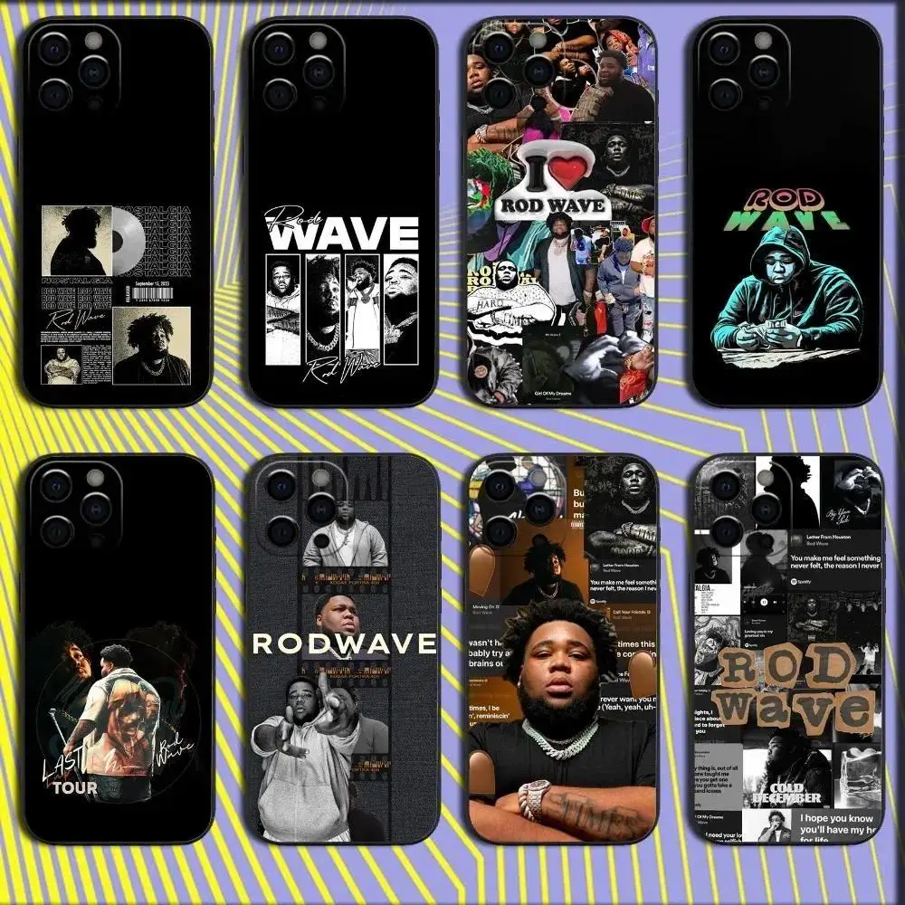 Singer Rap Rod W-Wave Phone Case for IPhone 17,16,15,14,13,12,11,Pro,Max,Plus,Samsung Galaxy S26 S25 S24 S23 S22 Soft Black Cover