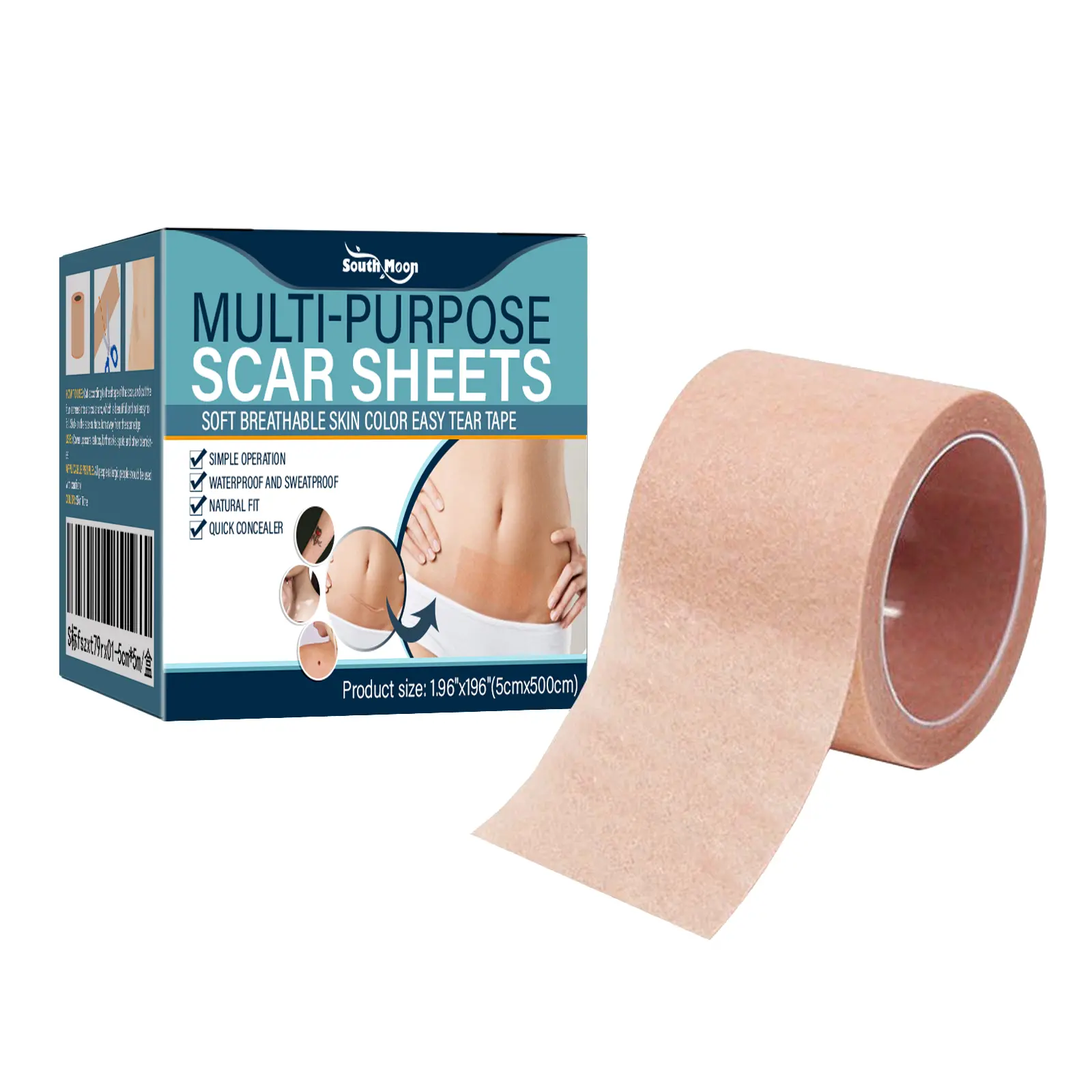 Birthmark Skin Tone Concealer, Cover Body Scars Tattoo Spots Waterproof Color Masking Tape