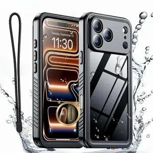 Compatible with iPhone 17 Pro Max, 17 Air, 16 Pro Max, 15, 14, IP68 Waterproof Drop Proof Full Body Heavy Duty Protective Phone Case HNZ0169