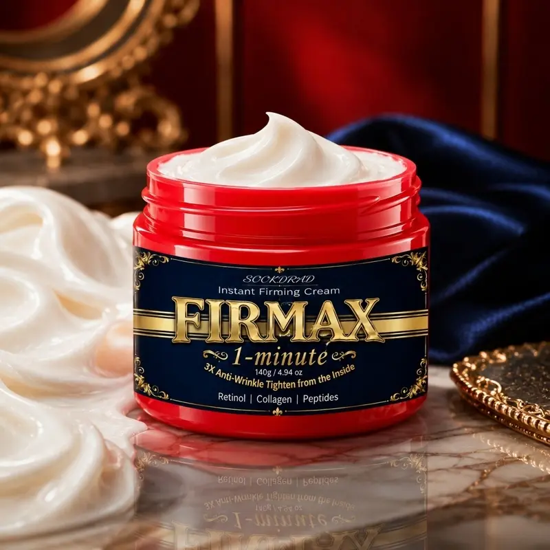 Firmax Instant Firming Cream, Retinol, Collagen, Peptides, 1-minute anti-wrinkle, tighten skin, 140G