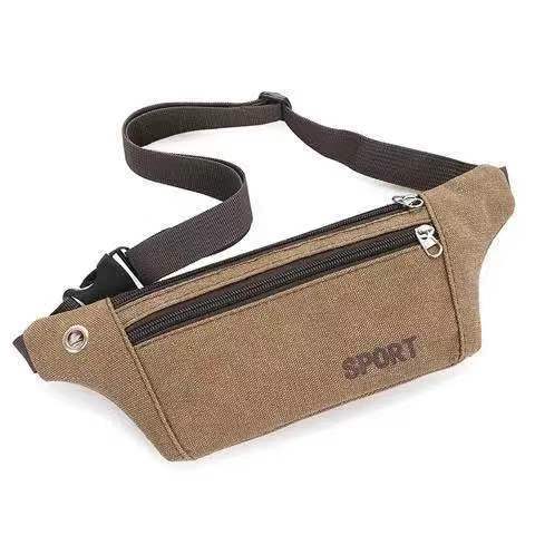 Fanny pack men's and women's new multi-functional outdoor sports close-fitting mobile phone bag trendy student Korean version casual messenger bag breast bag