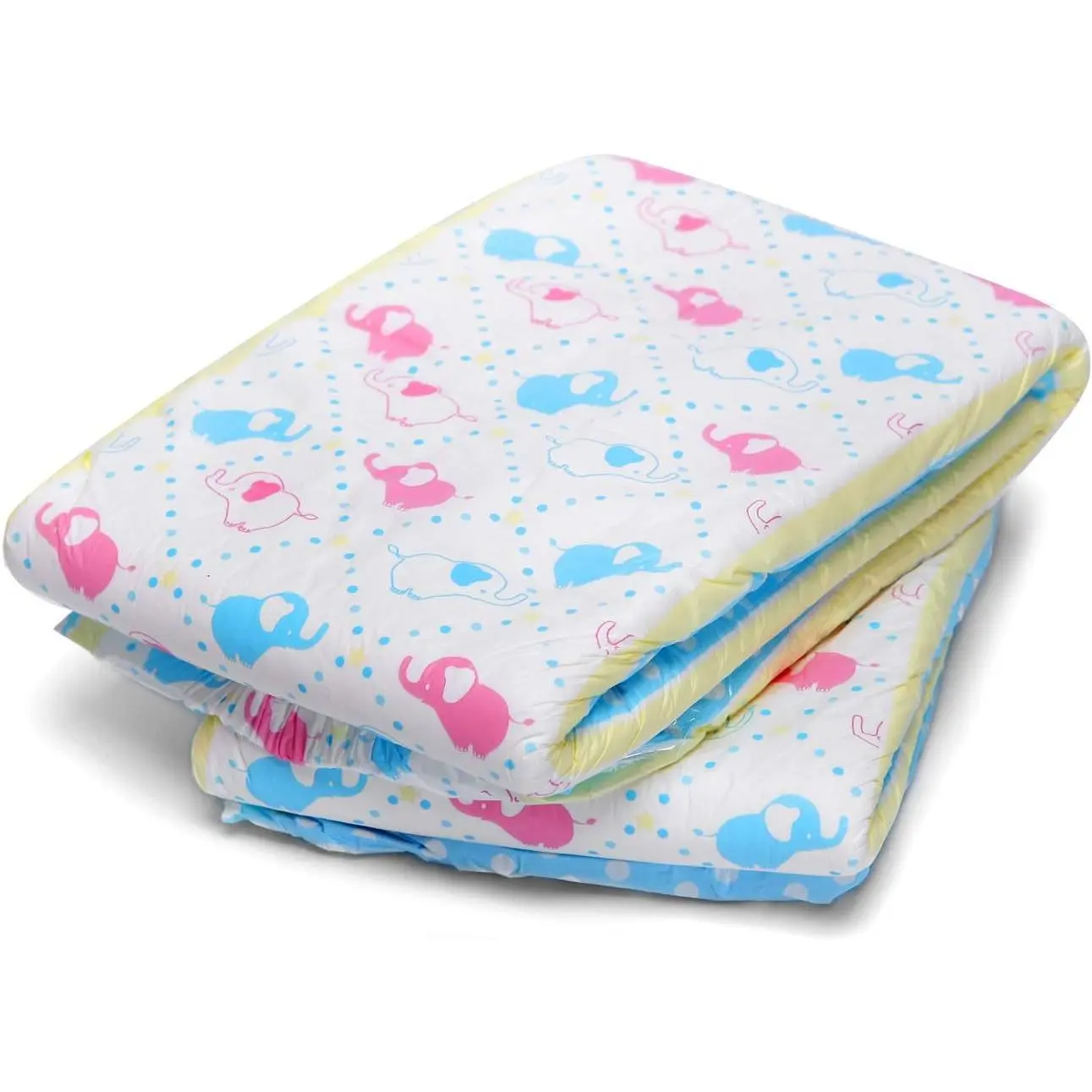 Adult Printed Diaper Briefs 2 Pieces Medium 28"-38"