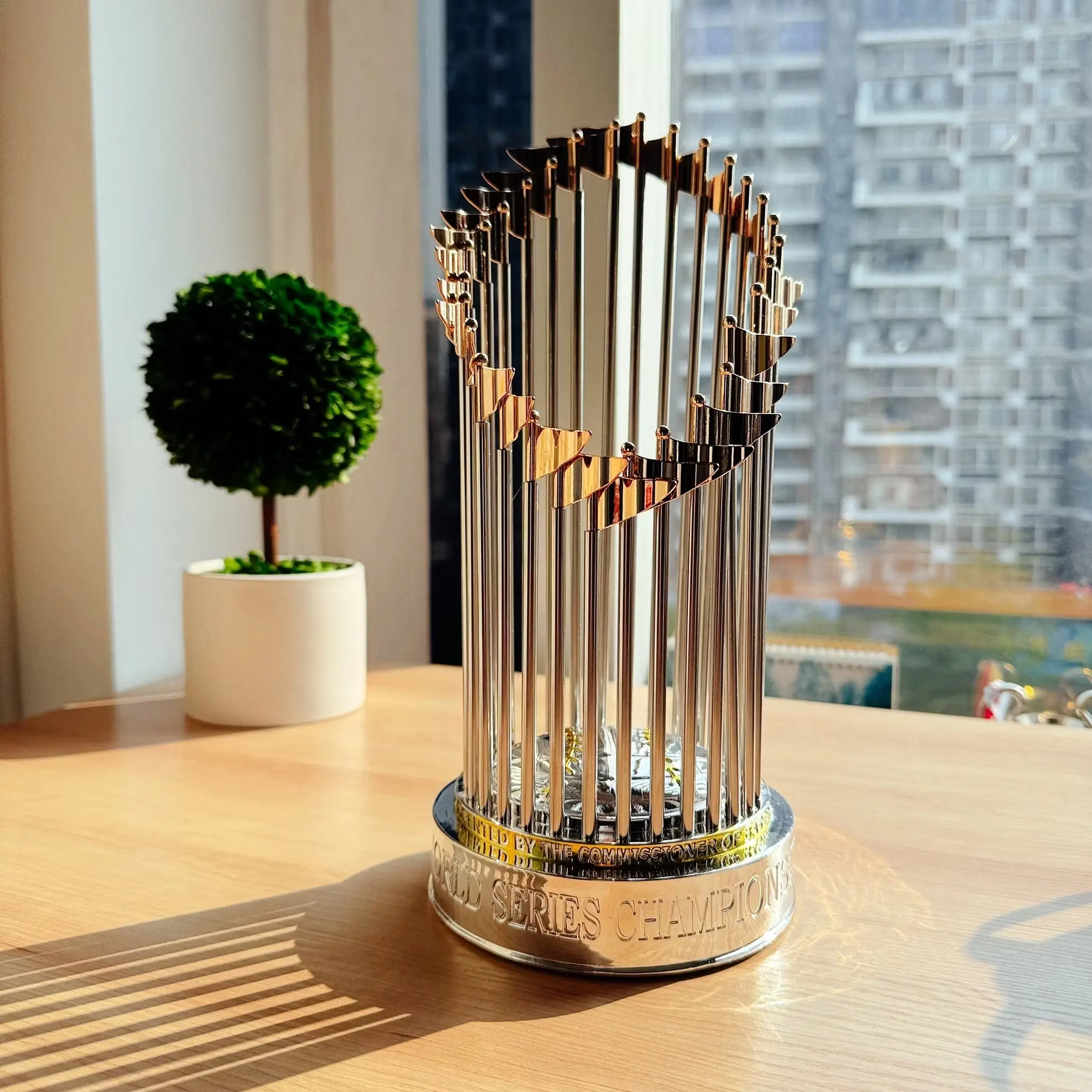 Elegant Baseball Trophy World-Class Championship Award, Perfect Sports Trophy Replica Gift for Baseball Enthusiasts, High-Quality Design Durable Home Decor