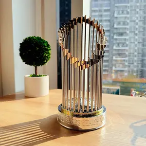 Elegant Baseball Trophy World-Class Championship Award, Perfect Sports Trophy Replica Gift for Baseball Enthusiasts, High-Quality Design Home Decor