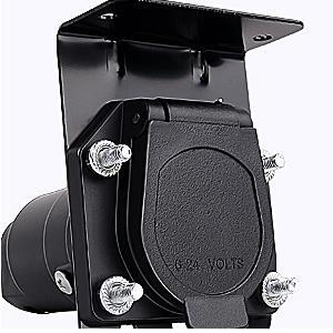 Nilight 4 Way Flat to 7 Way RV Trailer Blade Adapter Plug