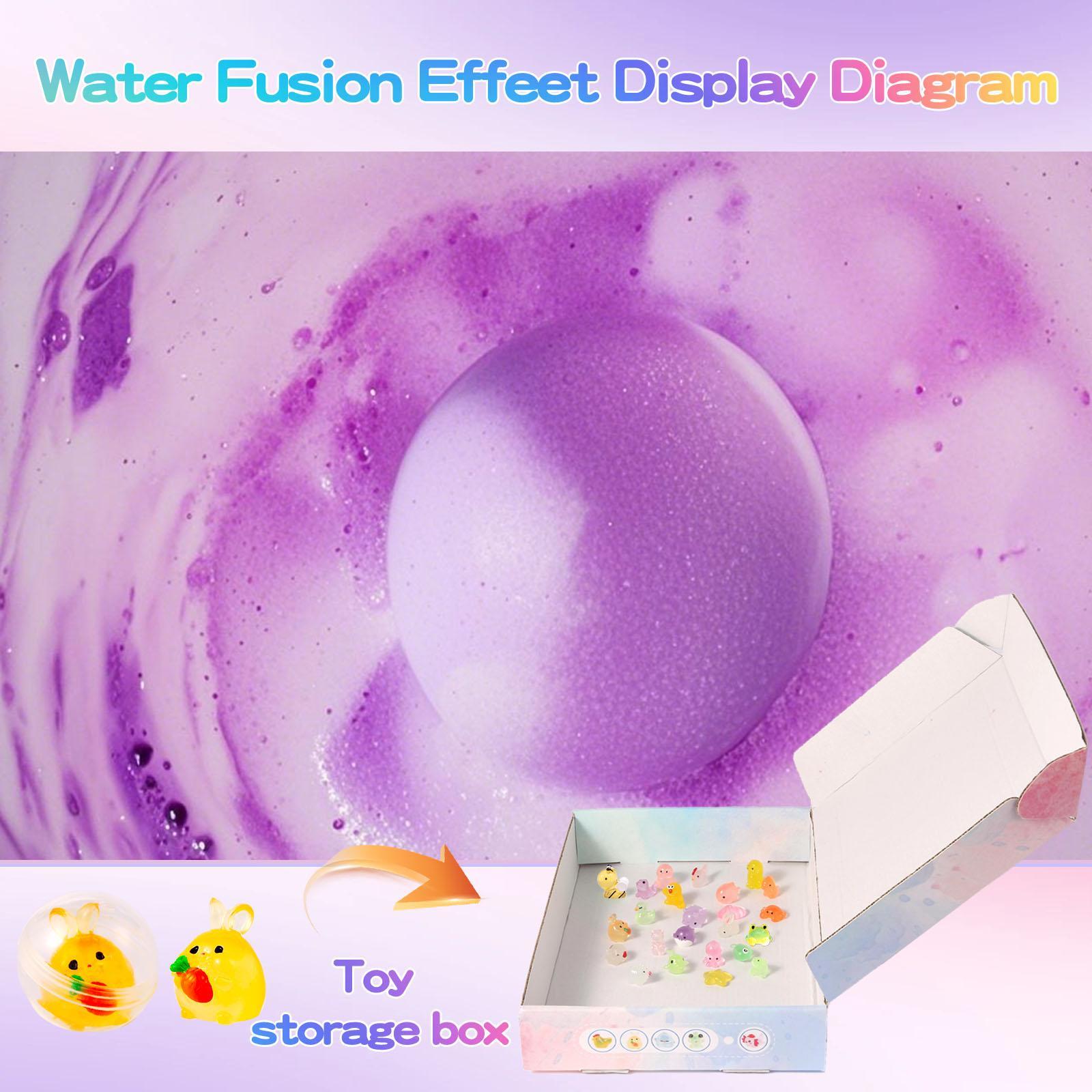 Bath Bomb Toy, 24pcs/box Luminous Bath Bomb Toy with Random Color Toy Inside, Fun Bath Toy for Kids, Birthday Gift for Boys & Girls #TOP PICKS