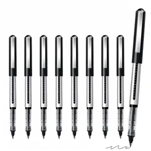 Rollerball Pen, 8pcs Rollerball Pen Set 0.5mm Fine Point Pen, Smooth Writing Pen for Journaling School Office, Office Stationery & Supplies