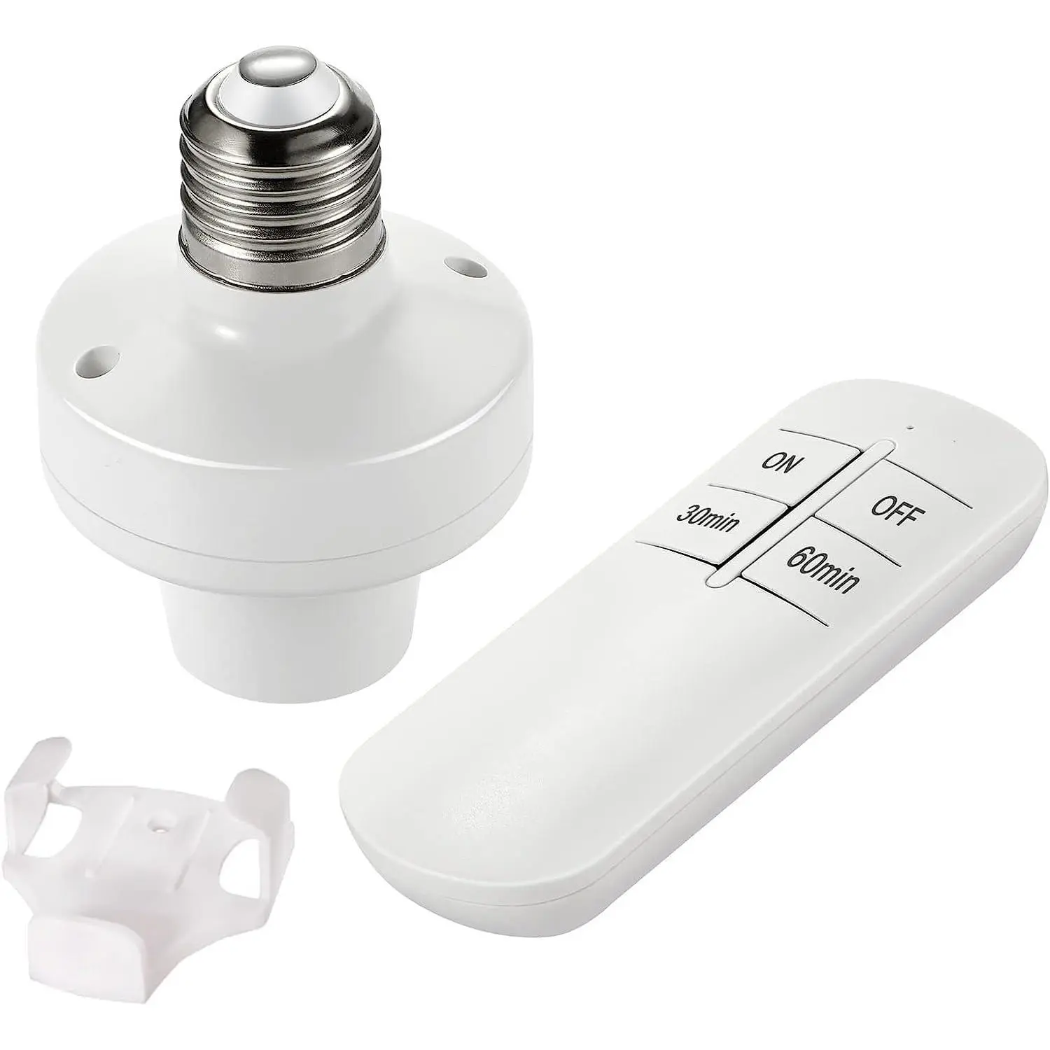 Remote Control Light Lamp Socket E26 E27 Bulb Base Holder,  Light  Kit with Timer