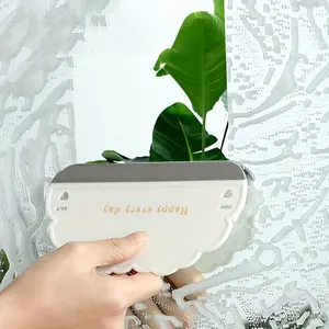 Mini Home Countertop Squeegee, Kitchen Bathroom Sink Shower Cleaning Silicone Mirror Glass Scrubber, Non-Damaging Easy Storage Squeegee