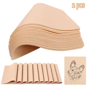 2/4/9/11/17/21/31Pcs 1mm Tattoo Practice Skin, Hypoallergenic Synthetic Blank Tattoo Skin Sheets, Uniform Color, Easy to Cut, Tattoo Supplies for Beginners & Professionals