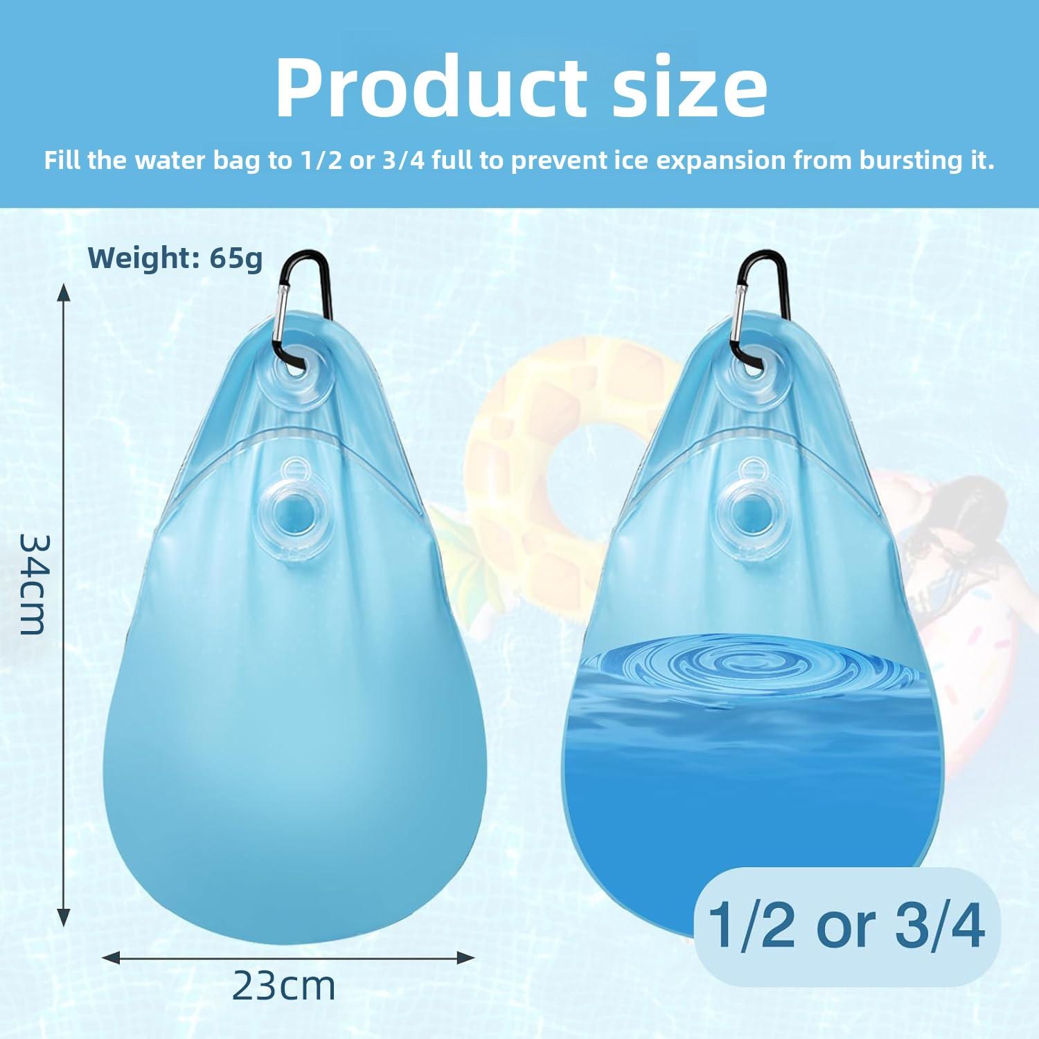 Outdoor winter swimming pool cover hanging bag wall bag waterproof water bag load-bearing pool artifact water drop cover bag