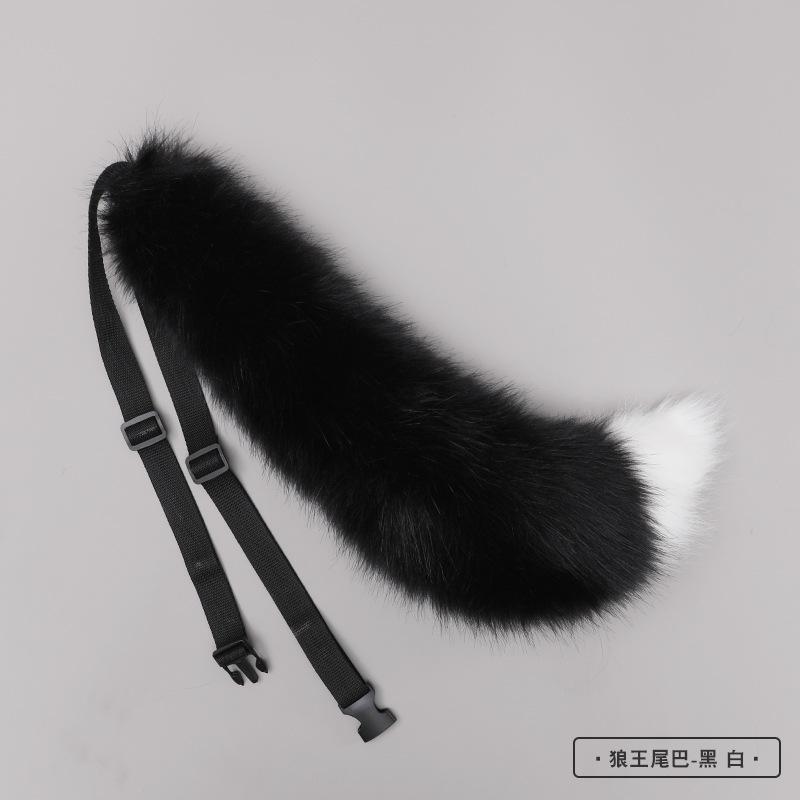 New Red Fox Ear Beast Tail Wolf King Ear Cat Ear Headband Custom COSPLAY Hand Made LOL Golden Fox Ears Anime Hair Accessories