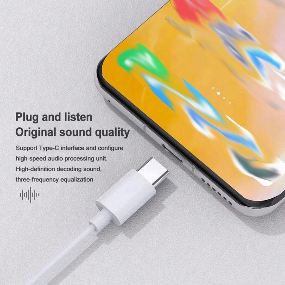 USB C Headphones for Apple 17 Pro Earbuds Type C Wired Earphones with Mic & Remote Control HiFi Stereo for iPhone17 16 Pro/PM/15, iPad Pro, Galaxy S23/S22/S21/Ultra Note 10/20, Pixel 7/6/6