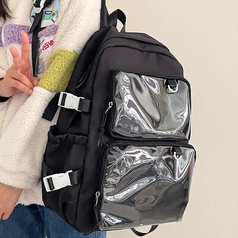 Japanese Style Transparent Ita Bag for Girls Comic Cons Large Capacity Women Backpack Fashion School Bags for College Student JK